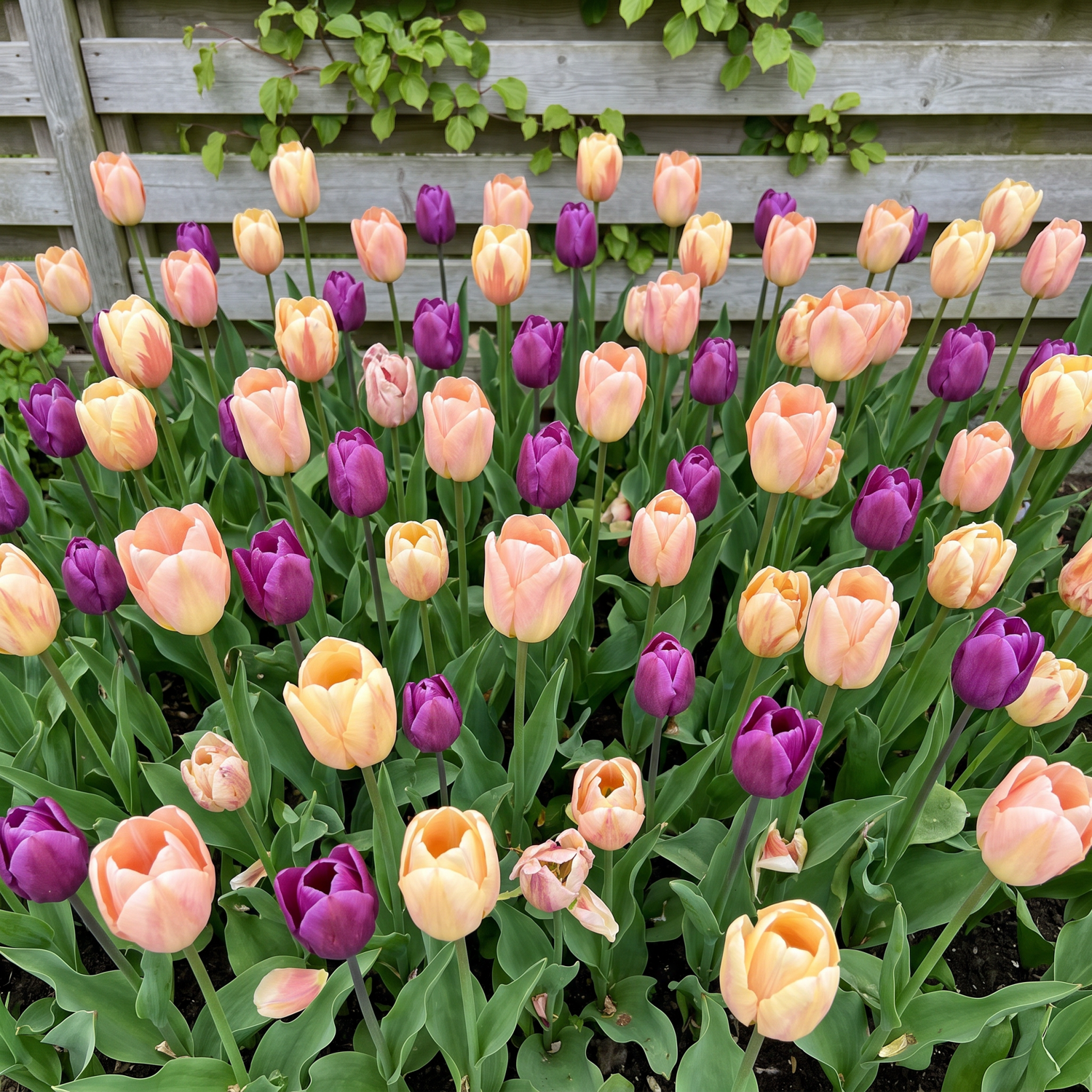 Færdigbed 'Peach & Plum' (1 m²)